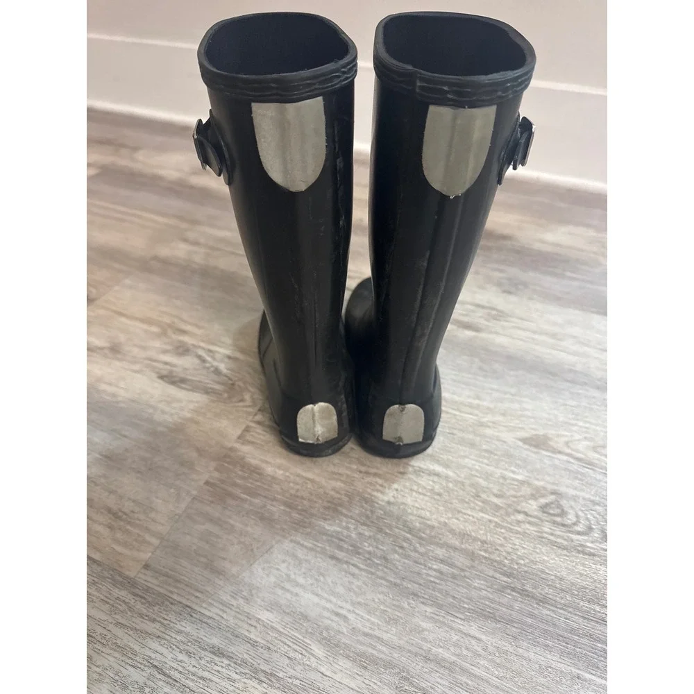 Hunter Kids‎ Gloss Black Rain Boots Bundle Waterproof Size US 2B/3G & 3B/4G